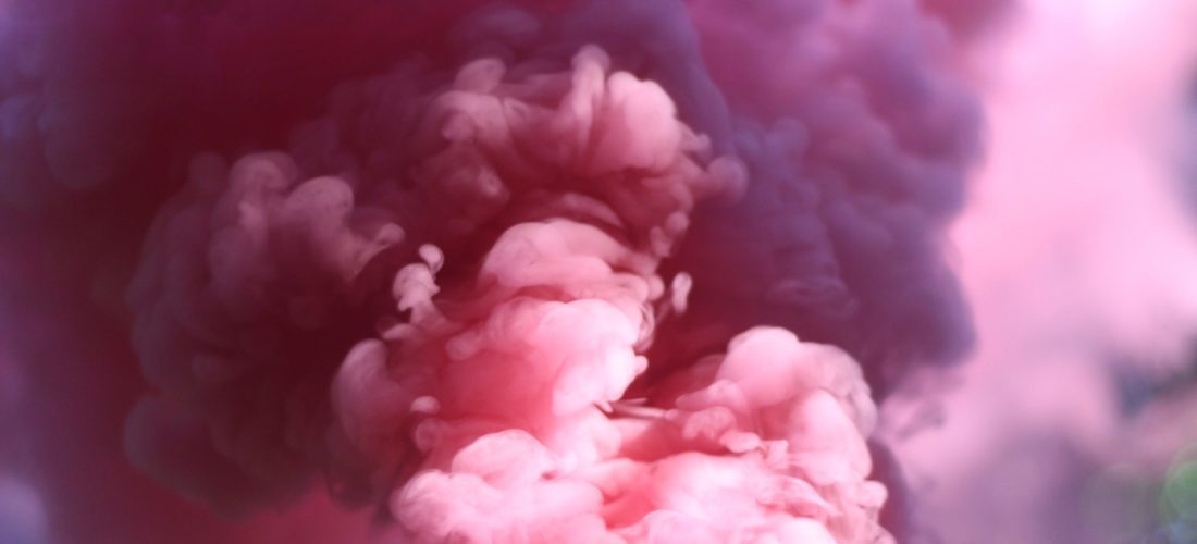 pink purple smoke