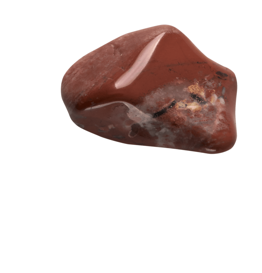 1 red jasper polished stone. Crystals and stones for productivity.